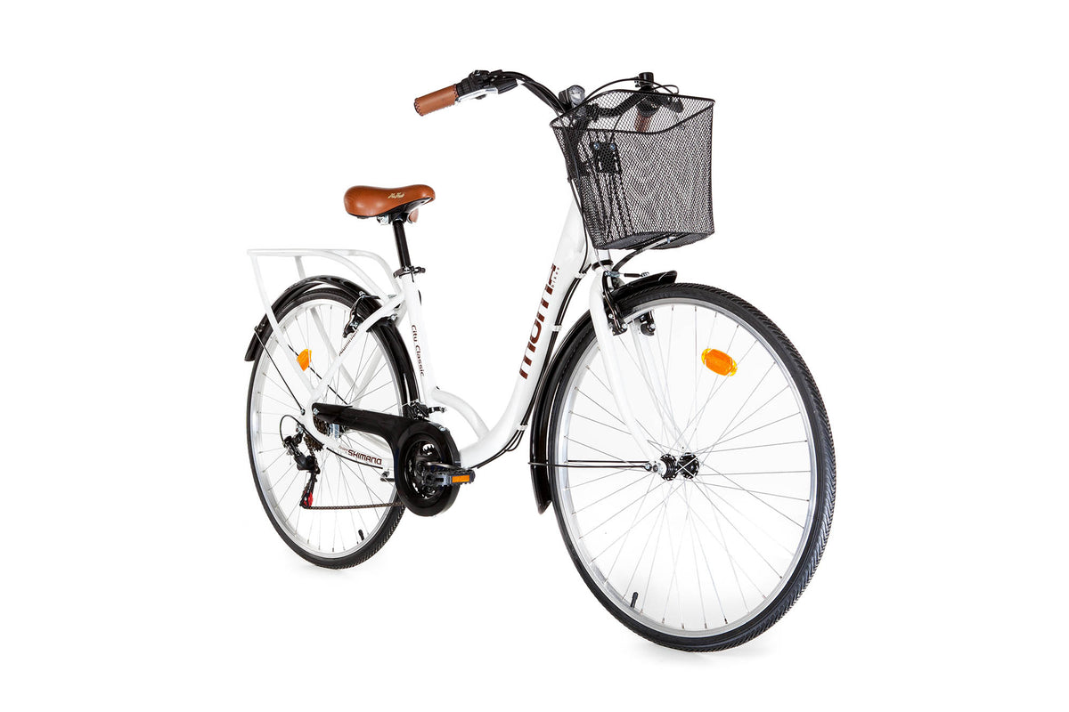 Moma - Bicicleta Paseo Citybike Shimano. Aluminio, 18 velocidades, Ruedas  de 28 : : Deportes y aire libre