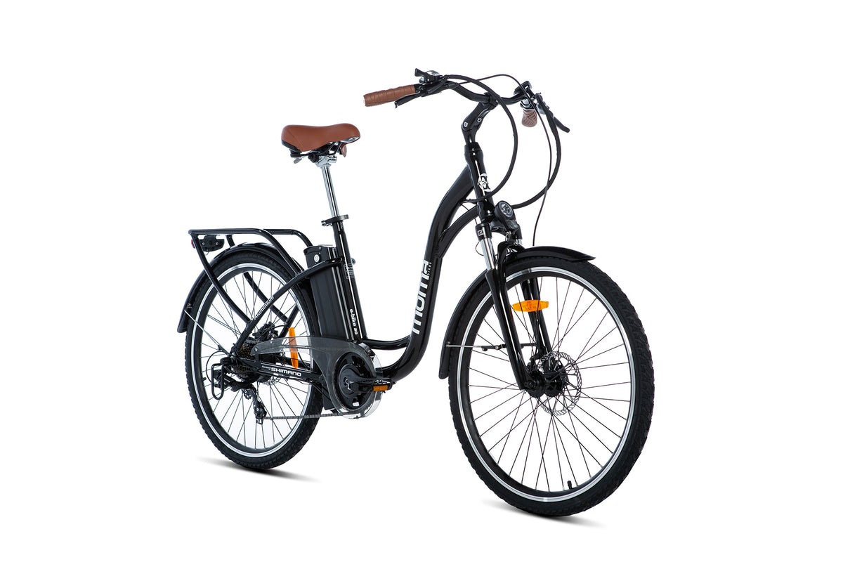 Moma bikes E-ROAD, 28' - Equipped Full Shimano, Frenos de disco  Hydraulicos, Bat. Ion Lithium SAMSUNG integrada y extraible de 36V 10Ah