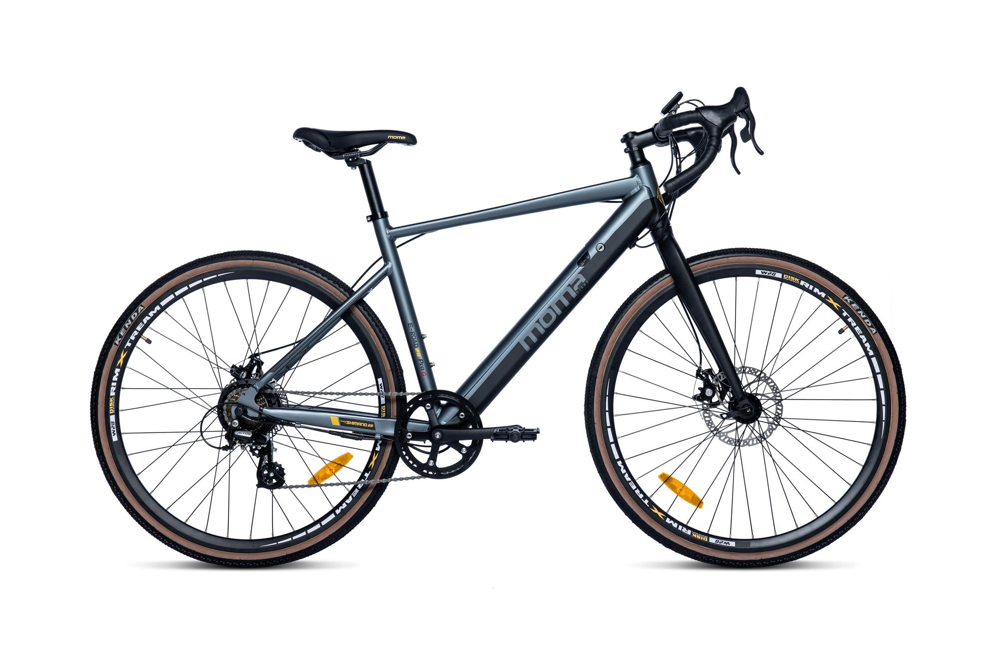 Moma Bikes Bicicleta Electrica Urbana Ebike28PRO, Aluminio, SHIMANO 7v,  Frenos de Disco Hidráulicos, Batería Integrada y extraíble Litio 48V 13Ah :  .es: Deportes y aire libre